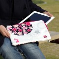 iPad第3世代/iPad2/iPad用和柄ポーチ「和彩美：ふるる　iPad布ケース」