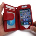 WALLETBOOK for iPhone4S/4 (ウォレットブック)　レッド