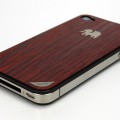「TRUNKET wood skin for iPhone4（ブラッドレッド）」